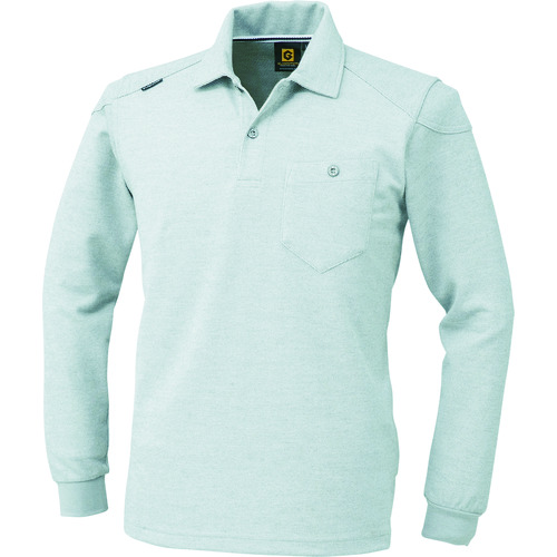 トラスコ中山 コーコス 長袖ポロシャツ G-9118 3モクグレー SS(ご注文単位1着)【直送品】