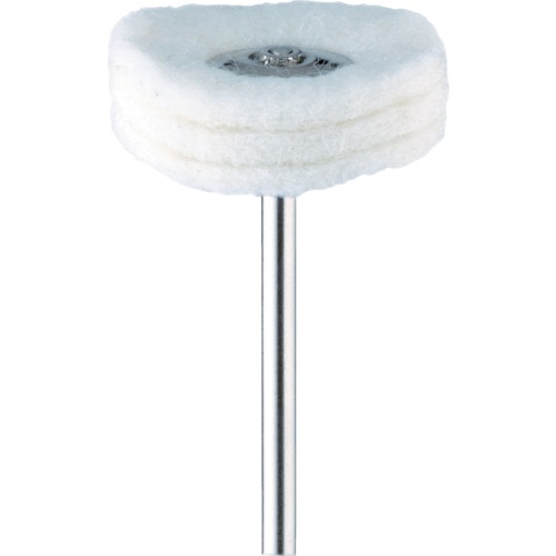 トラスコ中山 ミニモ 積層バフ フェルト Φ22 (10本入)（ご注文単位1パック）【直送品】