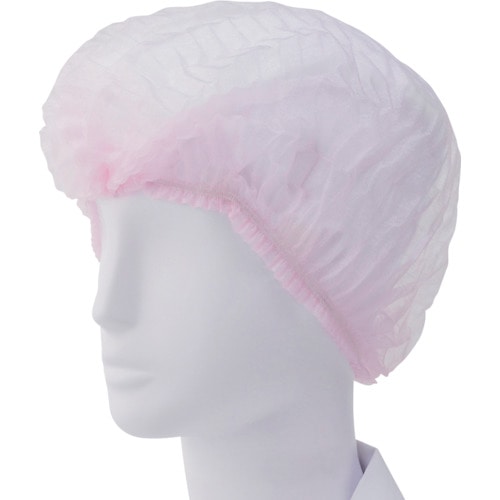 トラスコ中山 シンガー シンガーギャザーキャップMP(100枚入)ピンク(ご注文単位1箱)【直送品】