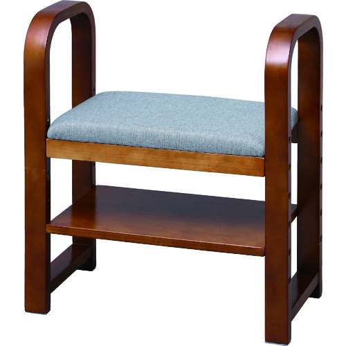 トラスコ中山 IRIS 512788 玄関椅子 GC-55 ブラウン(ご注文単位1個)【直送品】