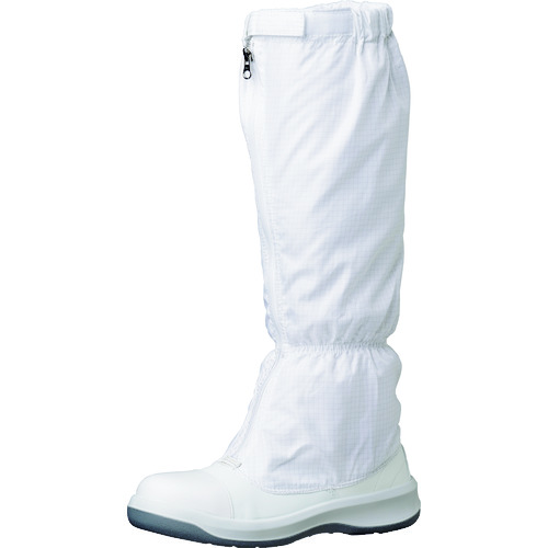 トラスコ中山 ミドリ安全 トウガード付 静電安全靴 GCR1200 フルCAP フード ホワイト 25.5cm(ご注文単位1足)【直送品】