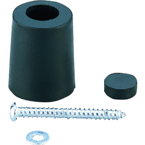 トラスコ中山 光 ゴムクッション戸当り黒 バラタイプ30×25(ご注文単位1個)【直送品】