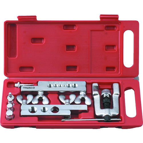 トラスコ中山 TRUSCO 45°インチサイズフレア&スエジアダプターセット(ご注文単位1セット)【直送品】