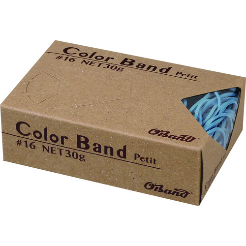 トラスコ中山 オーバンド カラーバンド プチ 30g箱 #16 ライトブルー（ご注文単位1箱）【直送品】