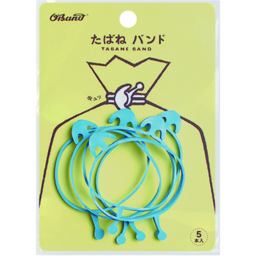 トラスコ中山 オーバンド たばね バンド #18×3 ライトブルー (5本入)(ご注文単位1袋)【直送品】