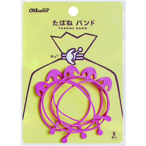 トラスコ中山 オーバンド たばね バンド #18×3 ピンク (5本入)(ご注文単位1袋)【直送品】