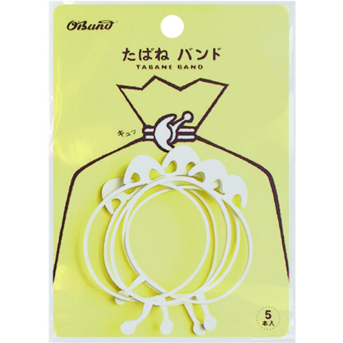 トラスコ中山 オーバンド たばね バンド #18×3 ホワイト (5本入)(ご注文単位1袋)【直送品】