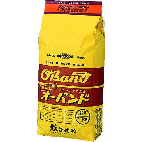 トラスコ中山 オーバンド #220 アメ色 1kg袋 (約970本入)(ご注文単位1袋)【直送品】
