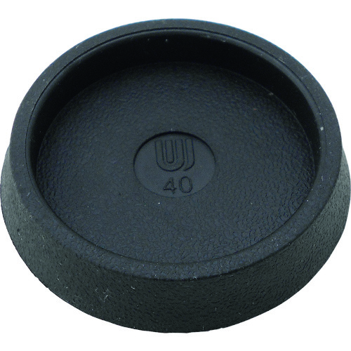 トラスコ中山 WAKI イスゴム 平置 黒丸 40ミリ 1個(ご注文単位1個)【直送品】