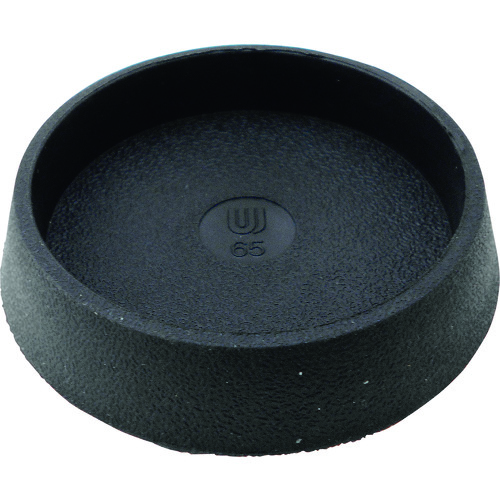 トラスコ中山 WAKI イスゴム 平置 黒丸 65ミリ 1個(ご注文単位1個)【直送品】