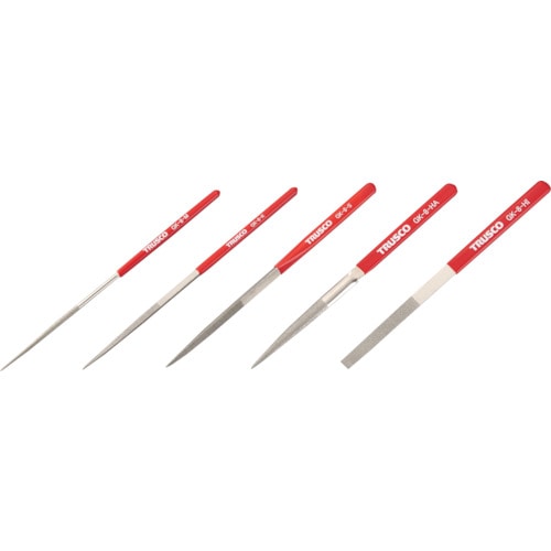 トラスコ中山 TRUSCO ダイヤモンドヤスリ 鉄工用#140 5本セット 全長200mm(8本組サイズ)(ご注文単位1セット)【直送品】