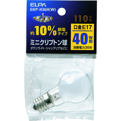 トラスコ中山 ELPA ミニクリプトン球 202-0951(ご注文単位1個)【直送品】