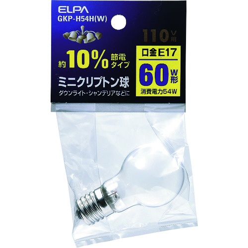 トラスコ中山 ELPA ミニクリプトン球 202-0974(ご注文単位1個)【直送品】