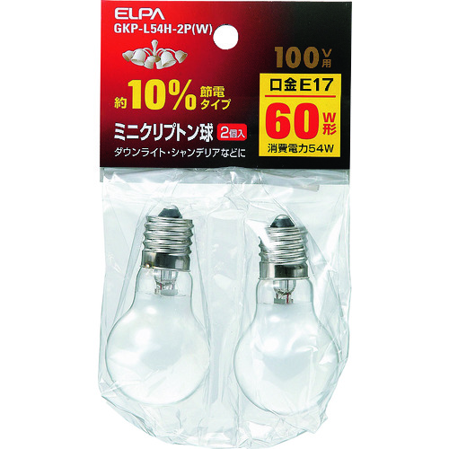 トラスコ中山 ELPA ミニクリプトン球 167-9115(ご注文単位1個)【直送品】