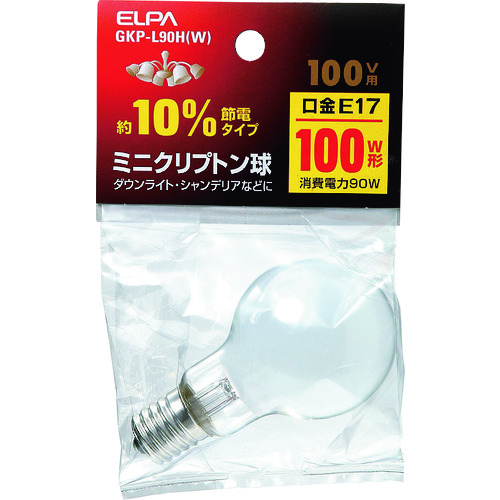 トラスコ中山 ELPA ミニクリプトン球 168-2333(ご注文単位1個)【直送品】