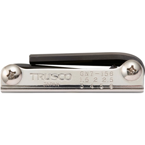 トラスコ中山 TRUSCO ナイフ式六角棒レンチセット 7本組(ご注文単位1セット)【直送品】