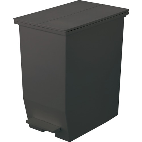 トラスコ中山 リス H&H棚下で使えるペダルダストボックス45L DGY(ご注文単位1個)【直送品】