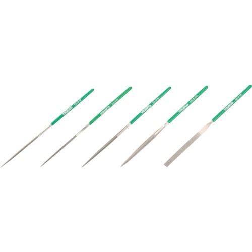 トラスコ中山 TRUSCO ダイヤモンドヤスリ 精密用#170 5本セット 全長180mm(8本組サイズ)(ご注文単位1セット)【直送品】