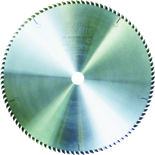 トラスコ中山 モトユキ チップソー グローバルソー 塩ビ・プラスチック用 外径255mm(ご注文単位1枚)【直送品】