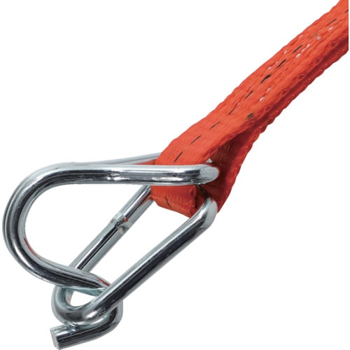 トラスコ中山 TRUSCO ベルト荷締機ワイドハンドル 25mm幅 250kg フック＆キーパータイプ（ご注文単位1台）【直送品】