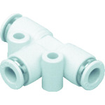 トラスコ中山 CKD チューブ継手 ニュージョイント チーズタイプ 適合チューブ外径4mm(ご注文単位1個)【直送品】