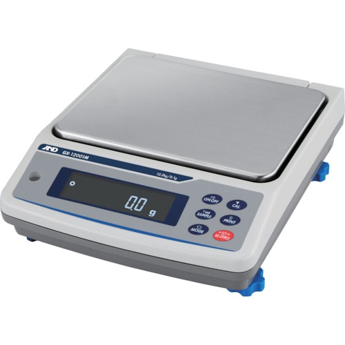 トラスコ中山 A&D 防塵・防水型校正用分銅内蔵中量級天びん GX-12001M(ご注文単位1台)【直送品】