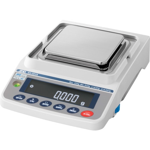 トラスコ中山 A&D 汎用電子天びん 内蔵分銅付き 220g/0.001g(ご注文単位1台)【直送品】