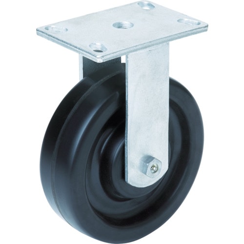 トラスコ中山 OH スーパーストロングキャスター Hシリーズ 超重荷重用 プラスカイト車 固定車 車輪径200mm 許容荷重750kg(ご注文単位1個)【直送品】