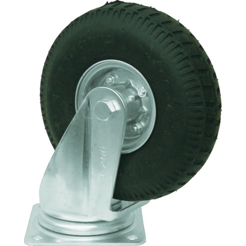 トラスコ中山 ヨドノ ノーパンク発泡ゴムタイヤ自在車付 362-1995(ご注文単位1個)【直送品】