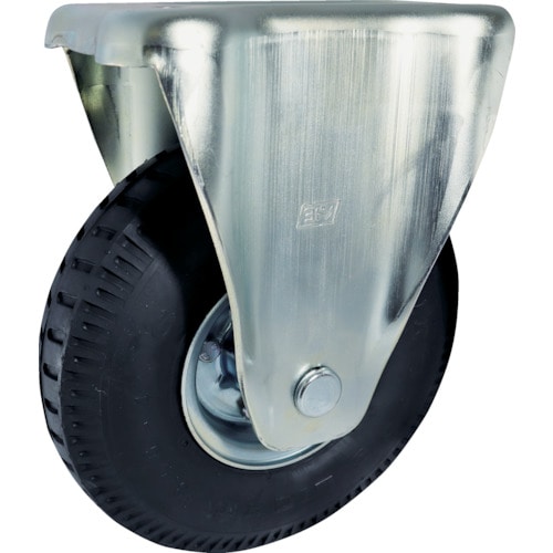 トラスコ中山 ヨドノ ノーパンク発泡ゴムタイヤ固定車付 362-2037(ご注文単位1個)【直送品】