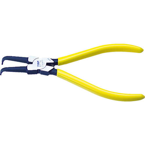 トラスコ中山 TOP スナップリングプライヤ穴用曲爪 175mm 使用範囲19~65mm(ご注文単位1個)【直送品】