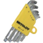 トラスコ中山 ミトロイ L型ホローレンチボールポイントスタビーショートmmホルダー5本組(ご注文単位1セット)【直送品】