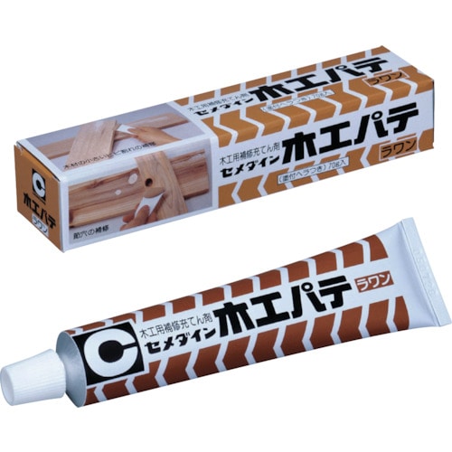 トラスコ中山 セメダイン 木工パテ 70g/箱 ラワン HC-142(ご注文単位1本)【直送品】