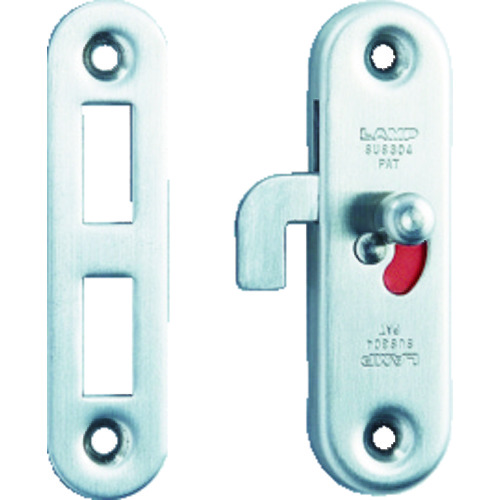 トラスコ中山 スガツネ工業 (140180578)HC-65ステンレス鋼製引戸面付細口カマ錠(ご注文単位1セット)【直送品】