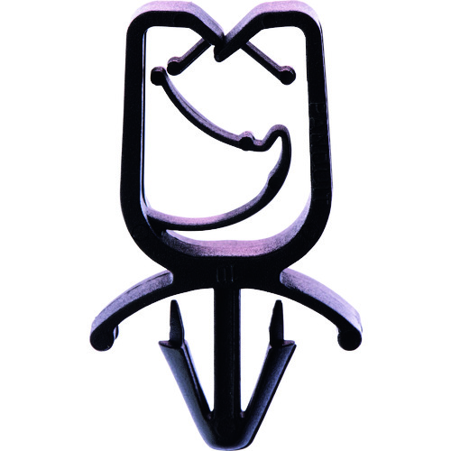 トラスコ中山 パンドウイット ハーネスクリップ 黒 100個入り HCMP06B12-M20(ご注文単位1袋)【直送品】