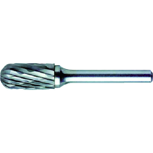 トラスコ中山 MRA 超硬バー HDシリーズ 形状：先丸円筒(クロスカット) 刃長25.0mm（ご注文単位1本）【直送品】