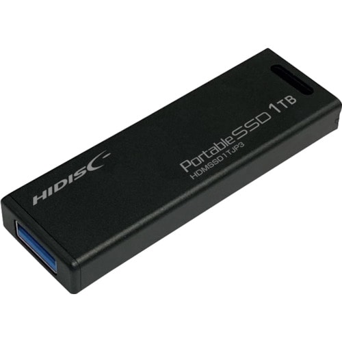 トラスコ中山 ハイディスク MiniStickポータブルSSD 1TB USB3.2Gen2対応データ 録画用(ご注文単位1個)【直送品】