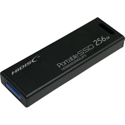 トラスコ中山 ハイディスク MiniStickポータブルSSD 256GB USB3.2Gen2対応データ 録画用(ご注文単位1個)【直送品】