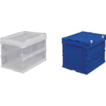 トラスコ中山 IRIS 557036 ハード折りたたみコンテナフタ一体型 HDOH-20L クリア(ご注文単位1個)【直送品】