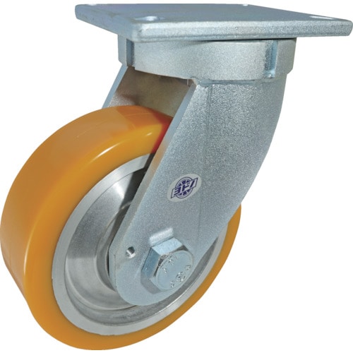 トラスコ中山 ヨドノ 超重量用高硬度ウレタン自在車 2000kg用(ご注文単位1個)【直送品】