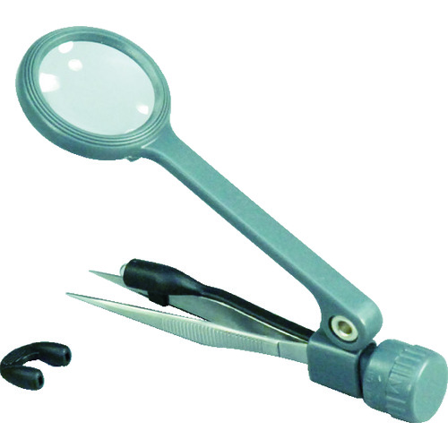 トラスコ中山 光 LEDライト付きルーペ ピンセット付き(ご注文単位1個)【直送品】