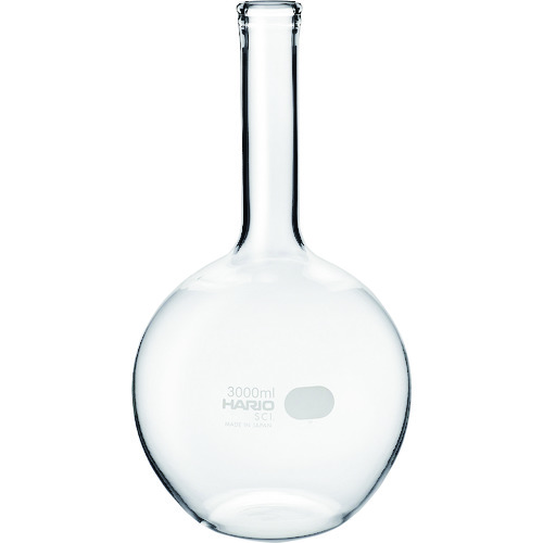 トラスコ中山 HARIO 平底フラスコ 3000ml(ご注文単位1個)【直送品】