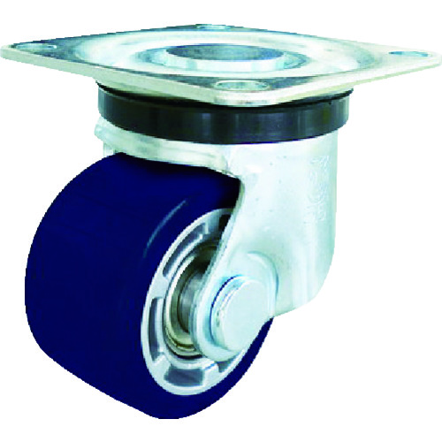 トラスコ中山 ユーエイ 重量用キャスター 自在車 65径 アルミホイルウレタン車輪 440-5081(ご注文単位1個)【直送品】