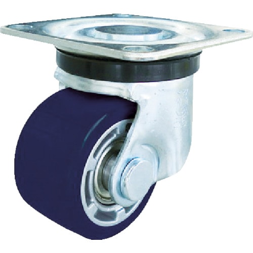 トラスコ中山 ユーエイ 重量用キャスター 自在車 75径 アルミホイルウレタン車輪 440-5099(ご注文単位1個)【直送品】