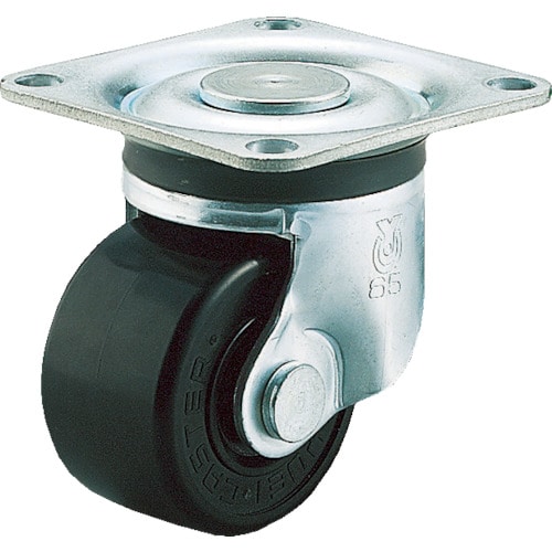トラスコ中山 ユーエイ 重量用キャスター自在車 75径フェノール車輪(ご注文単位1個)【直送品】