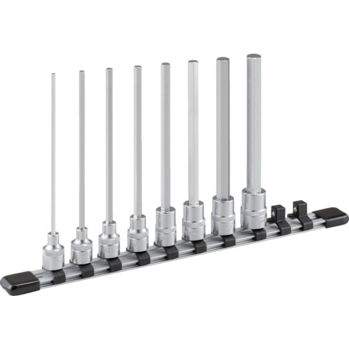 トラスコ中山 TONE 超ロングヘキサゴンソケットセット(ホルダー付)8pcs（ご注文単位1セット）【直送品】