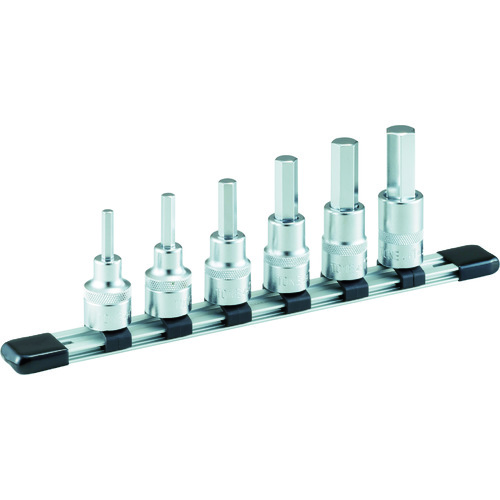 トラスコ中山 TONE ヘキサゴンソケットセット(ホルダー付) 6pcs 差込角12.7mm(ご注文単位1セット)【直送品】