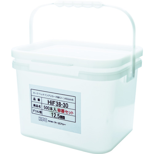 トラスコ中山 ケー・エフ・シー ホーク・ヘッドインアンカーHIFタイプ スチール製(ご注文単位2ケース)【直送品】