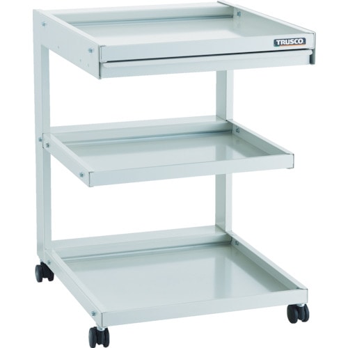 トラスコ中山 TRUSCO ツールワゴン 補助ワゴン 引出付き 3段（ご注文単位1台）【直送品】