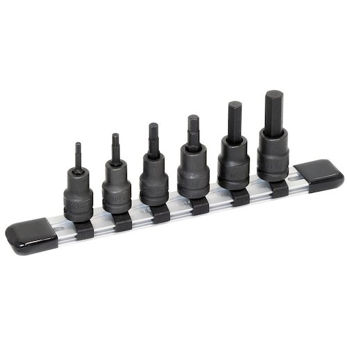 トラスコ中山 TONE ヘキサゴンソケットセット(強力タイプホルダー付) 6pcs(ご注文単位1セット)【直送品】